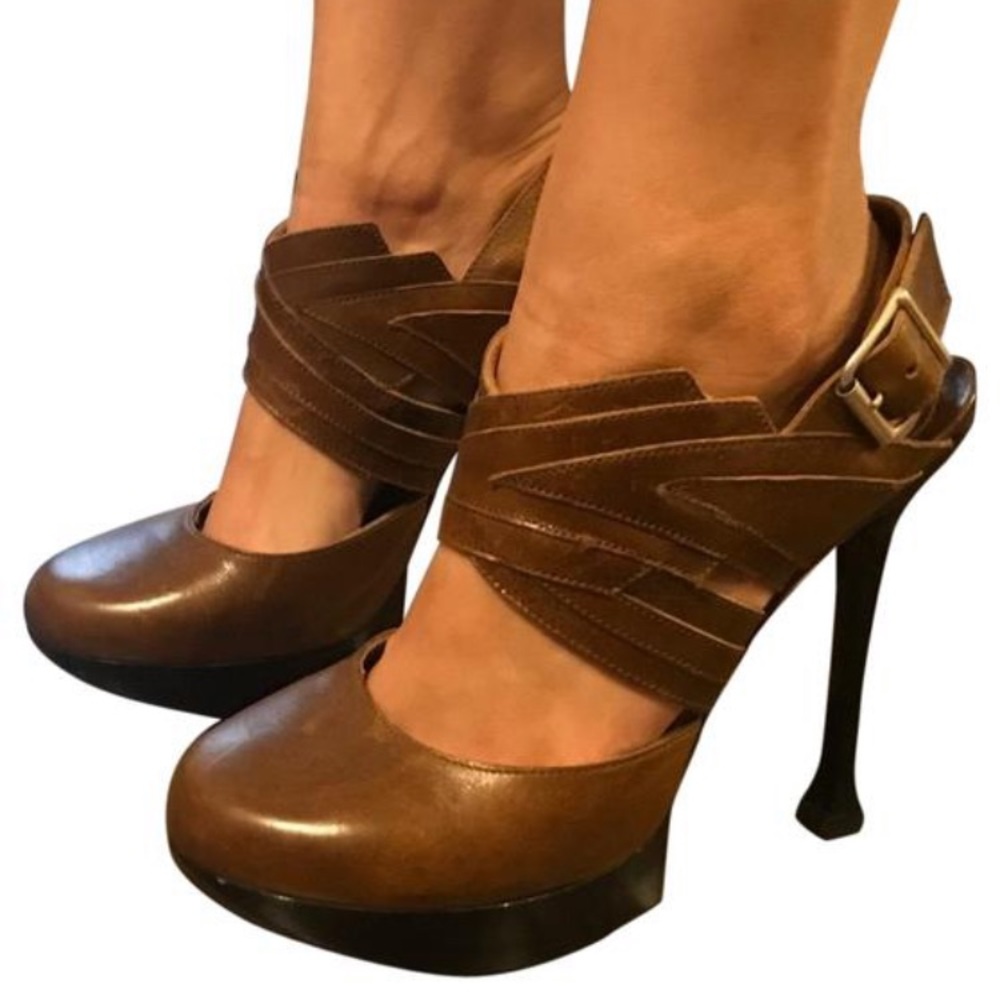 MARNI slingback, round toe heels OLIVE color 🌻